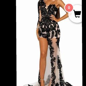 PORTIA AND SCARLETT LONG PROM DRESS